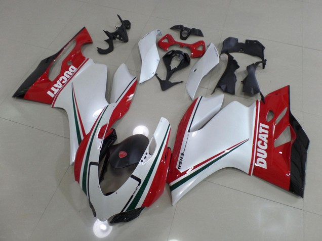 Abs Carenagem Ducati 1199 2011-2014 - Branco Vermelho Abs Carenagem Ducati 1199 2011-2014 - Branco Vermelho