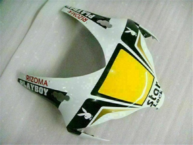 Abs Carenagem Honda CBR 1000RR 2008-2011 - Branco Preto Playboy