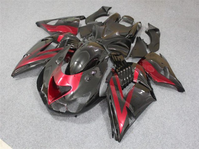 Abs Carenagem Kawasaki ZX14R ZZR 1400 2006-2011 - Preto Vermelho Abs Carenagem Kawasaki ZX14R ZZR 1400 2006-2011 - Preto Vermelho