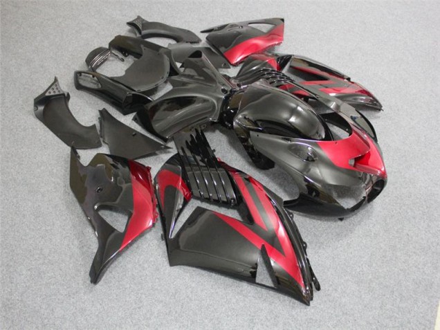Abs Carenagem Kawasaki ZX14R ZZR 1400 2006-2011 - Preto Vermelho Abs Carenagem Kawasaki ZX14R ZZR 1400 2006-2011 - Preto Vermelho