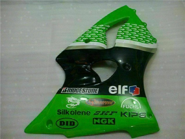 Abs Carenagem Kawasaki ZX6R 2000-2002 - Verde Preto Abs Carenagem Kawasaki ZX6R 2000-2002 - Verde Preto