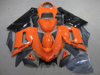 Abs Carenagem Kawasaki ZX6R 2005-2006 - Laranja Preto Ninja