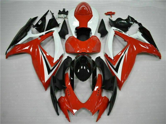 Abs Carenagem Suzuki GSXR 600 / 750 K6 2006-2007 - Vermelho Branco Abs Carenagem Suzuki GSXR 600 / 750 K6 2006-2007 - Vermelho Branco