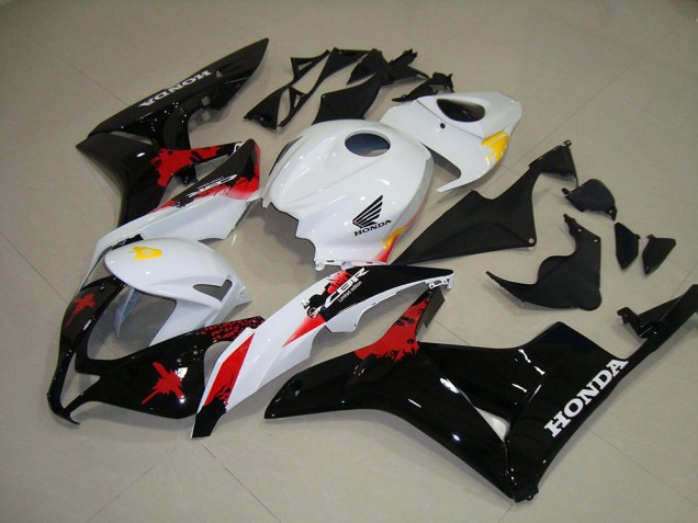 Abs Kit Carenagem & Plásticos Honda CBR 600RR 2007-2008 - Branco Preto Vermelho