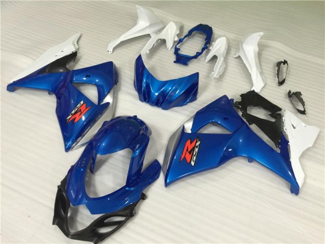 Abs Kit Carenagem & Plásticos Suzuki GSXR 1000 2017-2023 - Azul Branco Abs Kit Carenagem & Plásticos Suzuki GSXR 1000 2017-2023 - Azul Branco