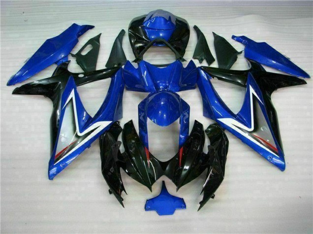 Abs Kit Carenagem & Plásticos Suzuki GSXR 600 / 750 K8 2008-2010 - Azul Preto Abs Kit Carenagem & Plásticos Suzuki GSXR 600 / 750 K8 2008-2010 - Azul Preto
