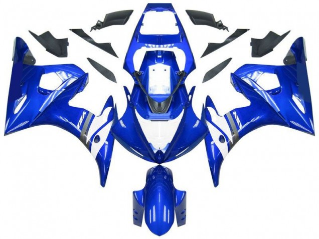 Abs Kit Carenagem & Plásticos Yamaha R6 2003-2005 - Azul Branco Abs Kit Carenagem & Plásticos Yamaha R6 2003-2005 - Azul Branco