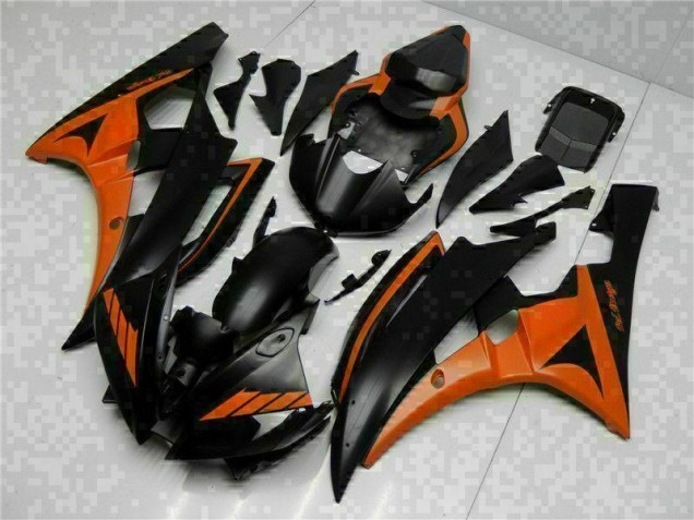 Abs Kit Carenagem & Plásticos Yamaha R6 2006-2007 - Laranja Preto Abs Kit Carenagem & Plásticos Yamaha R6 2006-2007 - Laranja Preto