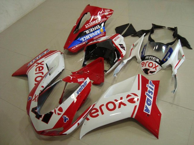 Abs Kit Completos Carenagem Ducati 848 1098 1198 2007-2014 - Branco Vermelho Xerox Abs Kit Completos Carenagem Ducati 848 1098 1198 2007-2014 - Branco Vermelho Xerox