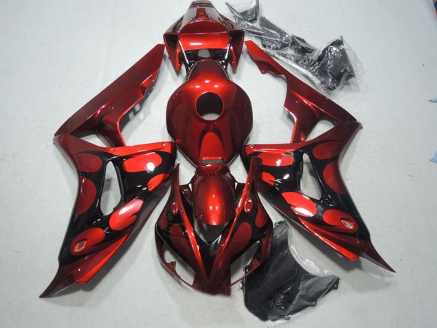 Abs Kit Completos Carenagem Honda CBR 1000RR 2006-2007 - Vermelho Preto Abs Kit Completos Carenagem Honda CBR 1000RR 2006-2007 - Vermelho Preto