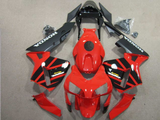 Abs Kit Completos Carenagem Honda CBR 600RR 2003-2004 - Vermelho Preto Abs Kit Completos Carenagem Honda CBR 600RR 2003-2004 - Vermelho Preto
