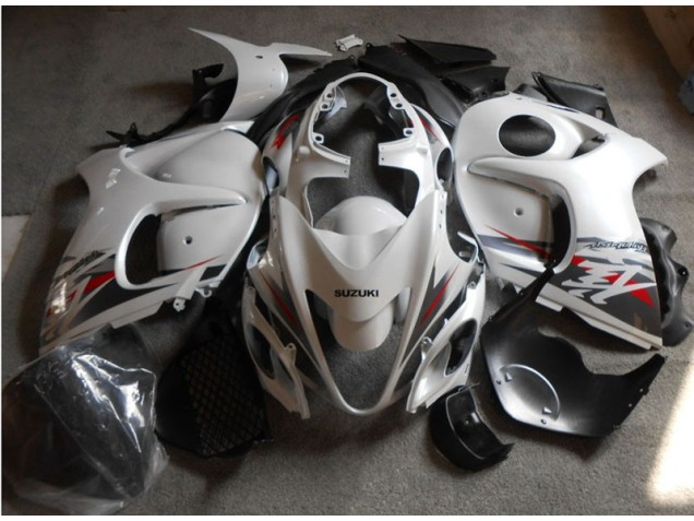Abs Kit Completos Carenagem Suzuki GSXR 1300 Hayabusa 2008-2019 - Branco Preto Abs Kit Completos Carenagem Suzuki GSXR 1300 Hayabusa 2008-2019 - Branco Preto