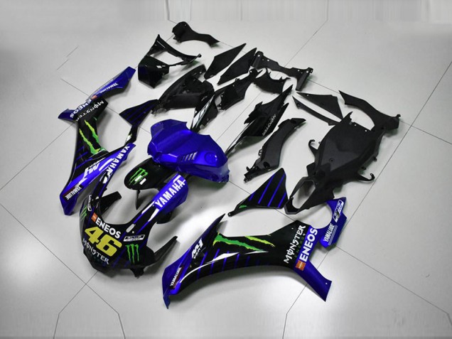 Abs Kit Completos Carenagem Yamaha R1 2015-2019 - Azul Azul Branco ENEOS 46 Monster Abs Kit Completos Carenagem Yamaha R1 2015-2019 - Azul Azul Branco ENEOS 46 Monster