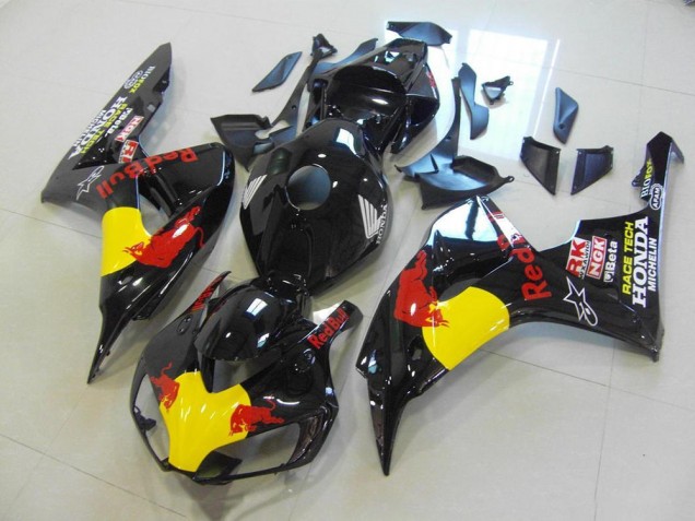 Abs Kits Carenagem Honda CBR 1000RR 2006-2007 - Preto Red Bull Abs Kits Carenagem Honda CBR 1000RR 2006-2007 - Preto Red Bull