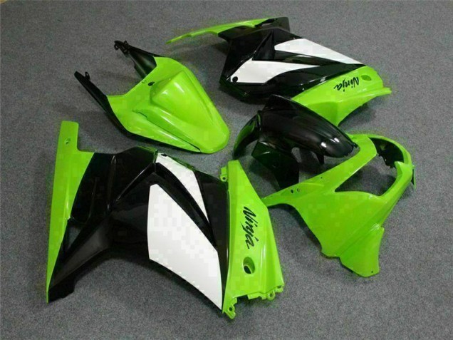 Abs Kits Carenagem Kawasaki EX250 2008-2012 - Verde Preto Ninja Abs Kits Carenagem Kawasaki EX250 2008-2012 - Verde Preto Ninja