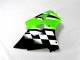 Abs Kits Carenagem Kawasaki ZX6R 2000-2002 - Verde Preto Branco Abs Kits Carenagem Kawasaki ZX6R 2000-2002 - Verde Preto Branco