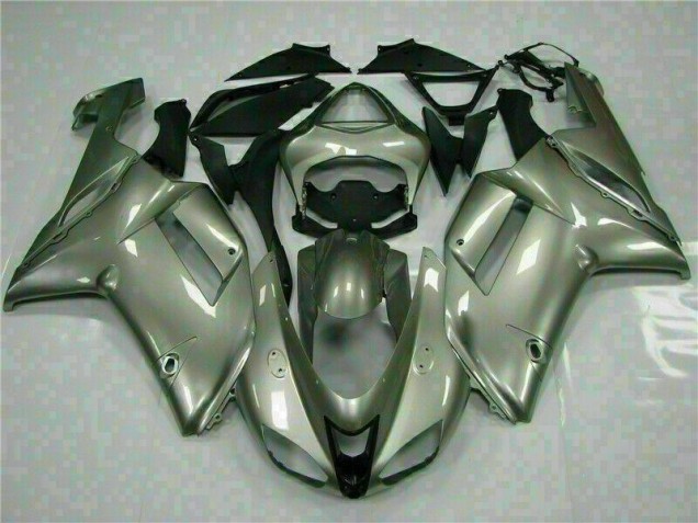Abs Kits Carenagem Kawasaki ZX6R 2007-2008 - Prata Abs Kits Carenagem Kawasaki ZX6R 2007-2008 - Prata