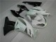 Abs Kits Carenagem Kawasaki ZX6R 2009-2012 - Branco Preto Abs Kits Carenagem Kawasaki ZX6R 2009-2012 - Branco Preto