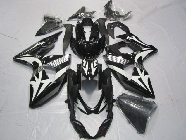 Abs Kits Carenagem Suzuki GSXR 1000 K9 2009-2016 - Preto Branco Abs Kits Carenagem Suzuki GSXR 1000 K9 2009-2016 - Preto Branco