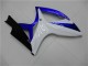 Abs Kits Carenagem Suzuki GSXR 600 / 750 K6 2006-2007 - Azul Branco Abs Kits Carenagem Suzuki GSXR 600 / 750 K6 2006-2007 - Azul Branco