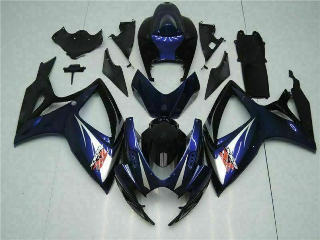 Abs Kits Carenagem Suzuki GSXR 600 / 750 K6 2006-2007 - Preto Azul Abs Kits Carenagem Suzuki GSXR 600 / 750 K6 2006-2007 - Preto Azul