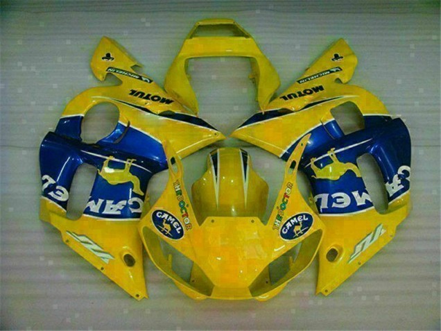 Abs Kits Carenagem Yamaha R6 1998-2002 - Amarelo Azul Abs Kits Carenagem Yamaha R6 1998-2002 - Amarelo Azul