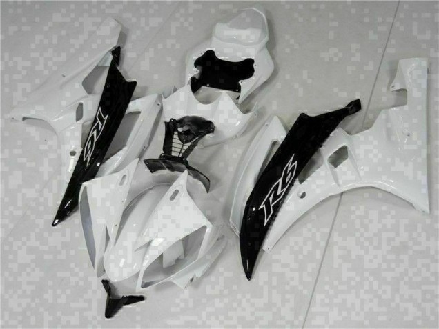 Abs Kits Carenagem Yamaha R6 2006-2007 - Branco Preto Abs Kits Carenagem Yamaha R6 2006-2007 - Branco Preto