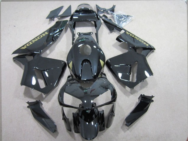 Abs Kits Completos Carenagem Honda CBR 600RR 2003-2004 - Preto Ouro Decalque Abs Kits Completos Carenagem Honda CBR 600RR 2003-2004 - Preto Ouro Decalque