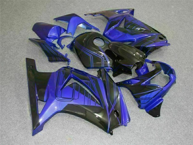 Abs Kits Completos Carenagem Kawasaki EX250 2008-2012 - Preto Azul Abs Kits Completos Carenagem Kawasaki EX250 2008-2012 - Preto Azul