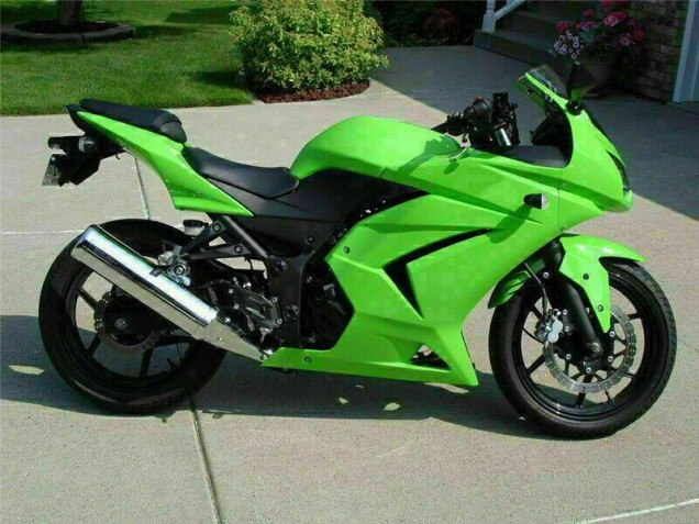 Abs Kits Completos Carenagem Kawasaki EX250 2008-2012 - Verde