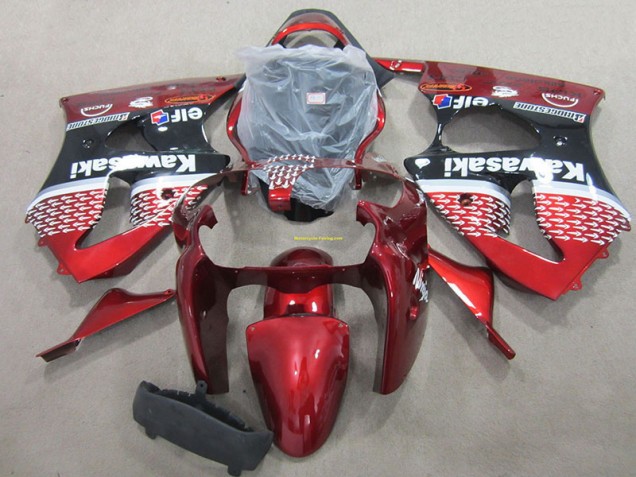 Abs Kits Completos Carenagem Kawasaki ZX6R 2000-2002 - Vermelho Abs Kits Completos Carenagem Kawasaki ZX6R 2000-2002 - Vermelho