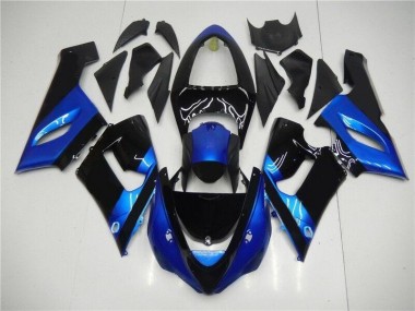 Abs Kits Completos Carenagem Kawasaki ZX6R 2005-2006 - Azul Preto