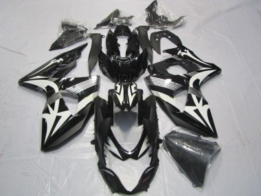 Abs Kits Completos Carenagem Suzuki GSXR 1000 K9 2009-2016 - Preto Branco