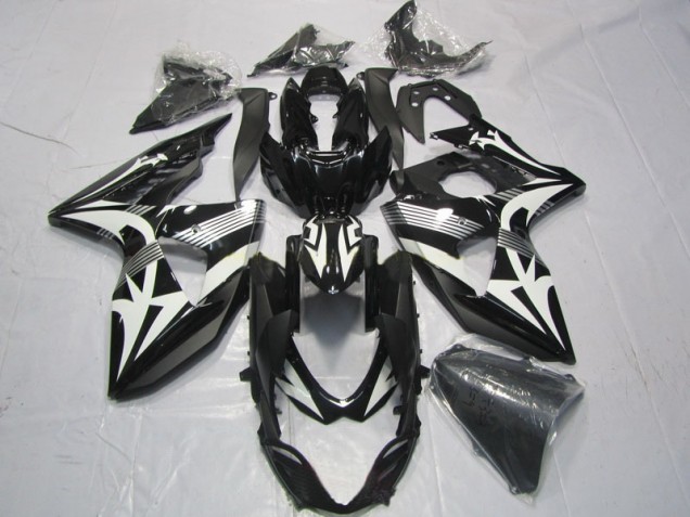 Abs Kits Completos Carenagem Suzuki GSXR 1000 K9 2009-2016 - Preto Branco
