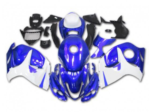 Abs Kits Completos Carenagem Suzuki GSXR 1300 Hayabusa 2008-2019 - Azul Branco Abs Kits Completos Carenagem Suzuki GSXR 1300 Hayabusa 2008-2019 - Azul Branco