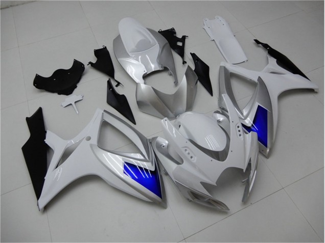 Abs Kits Completos Carenagem Suzuki GSXR 600 / 750 K6 2006-2007 - Branco Azul Abs Kits Completos Carenagem Suzuki GSXR 600 / 750 K6 2006-2007 - Branco Azul