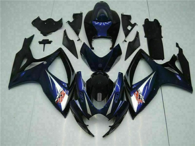 Abs Kits Completos Carenagem Suzuki GSXR 600 / 750 K6 2006-2007 - Preto Azul Abs Kits Completos Carenagem Suzuki GSXR 600 / 750 K6 2006-2007 - Preto Azul