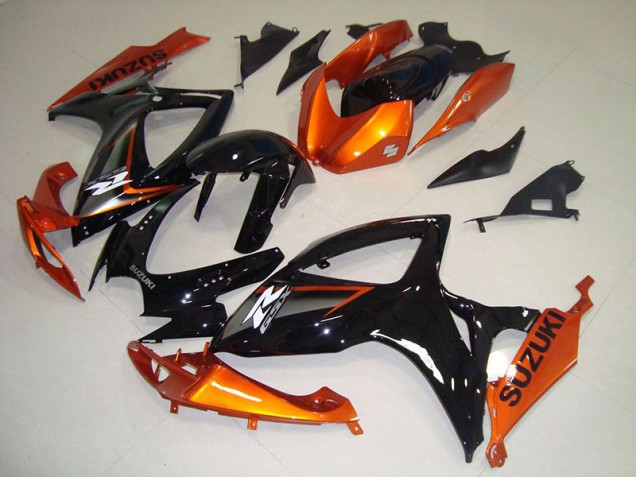 Abs Kits Completos Carenagem Suzuki GSXR 750 K6 2006-2007 - Preto Laranja Abs Kits Completos Carenagem Suzuki GSXR 750 K6 2006-2007 - Preto Laranja