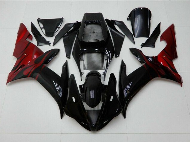 Abs Kits Completos Carenagem Yamaha R1 2004-2006 - Preto Vermelho Abs Kits Completos Carenagem Yamaha R1 2004-2006 - Preto Vermelho