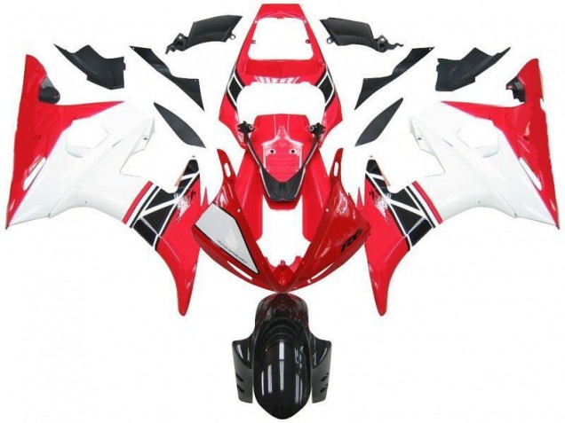 Abs Kits Completos Carenagem Yamaha R6 2003-2005 - Vermelho Branco Preto Abs Kits Completos Carenagem Yamaha R6 2003-2005 - Vermelho Branco Preto