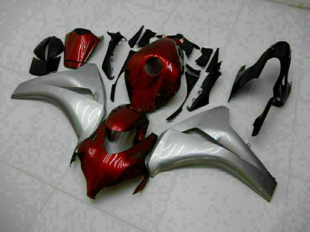 Abs Plástico Honda CBR 1000RR 2008-2011 - Vermelho Prata