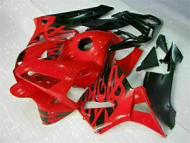 Abs Plástico Honda CBR 600RR 2003-2004 - Vermelho Preto Abs Plástico Honda CBR 600RR 2003-2004 - Vermelho Preto