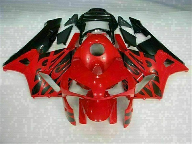 Abs Plástico Honda CBR 600RR 2003-2004 - Vermelho Preto Abs Plástico Honda CBR 600RR 2003-2004 - Vermelho Preto