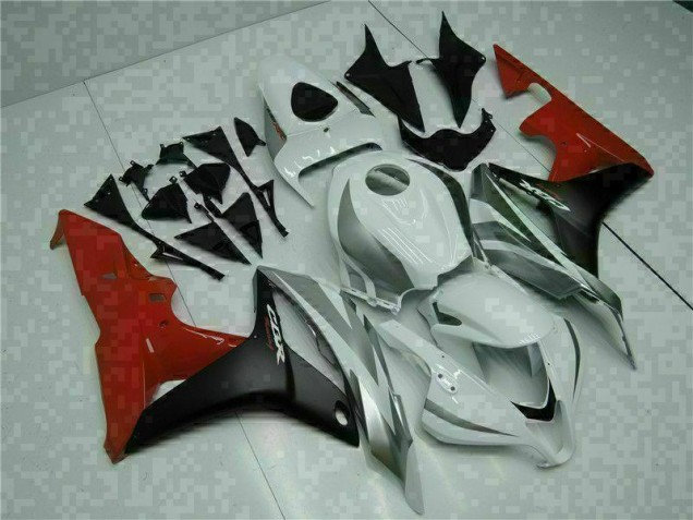 Abs Plástico Honda CBR 600RR 2007-2008 - Branco Preto Vermelho