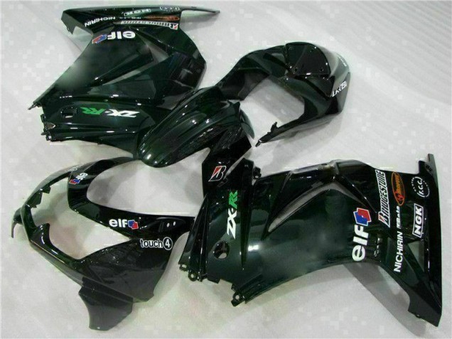 Abs Plástico Kawasaki EX250 2008-2012 - Preto Abs Plástico Kawasaki EX250 2008-2012 - Preto