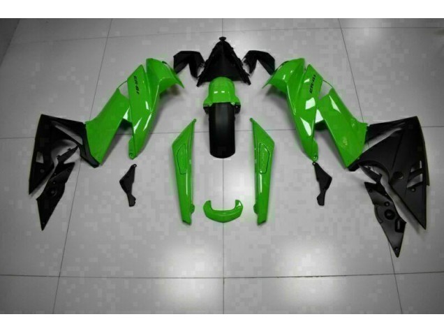Abs Plástico Kawasaki EX650 2009-2011 - Verde Preto Abs Plástico Kawasaki EX650 2009-2011 - Verde Preto