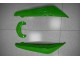 Abs Plástico Kawasaki EX650 2009-2011 - Verde Preto Abs Plástico Kawasaki EX650 2009-2011 - Verde Preto