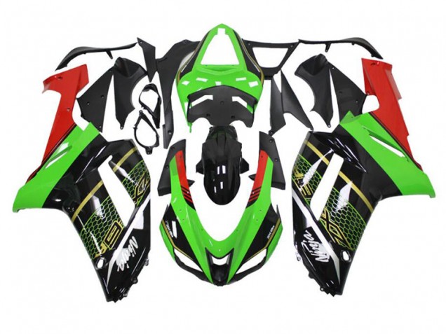 Abs Plástico Kawasaki ZX10R 2008-2010 - Verde Preto Abs Plástico Kawasaki ZX10R 2008-2010 - Verde Preto