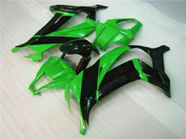 Abs Plástico Kawasaki ZX10R 2011-2015 - Verde Preto Abs Plástico Kawasaki ZX10R 2011-2015 - Verde Preto