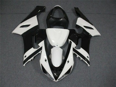 Abs Plástico Kawasaki ZX6R 2005-2006 - Preto Branco
